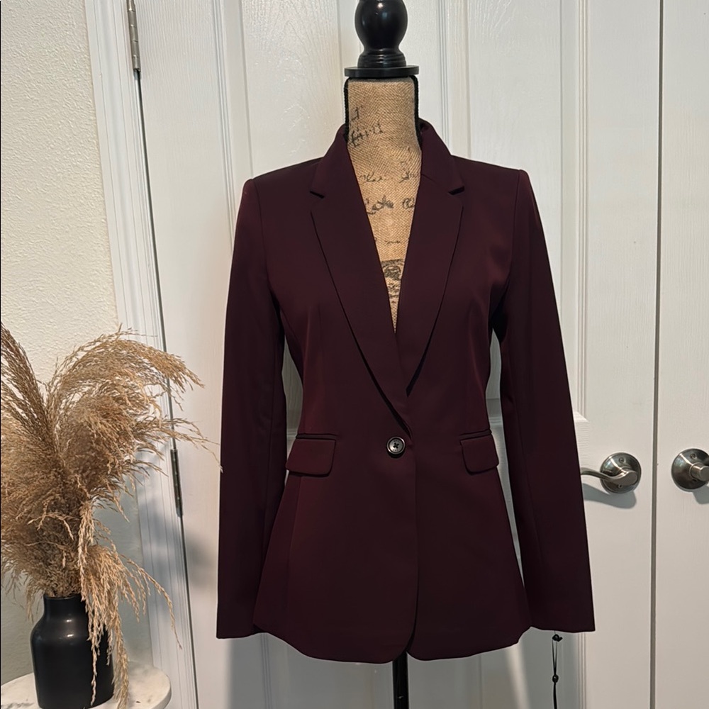 New DKNY Women's Burgundy Blazer